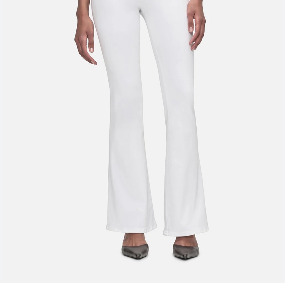 NWT Frame THE JETSET FLARE Denim White Pants sz 2
